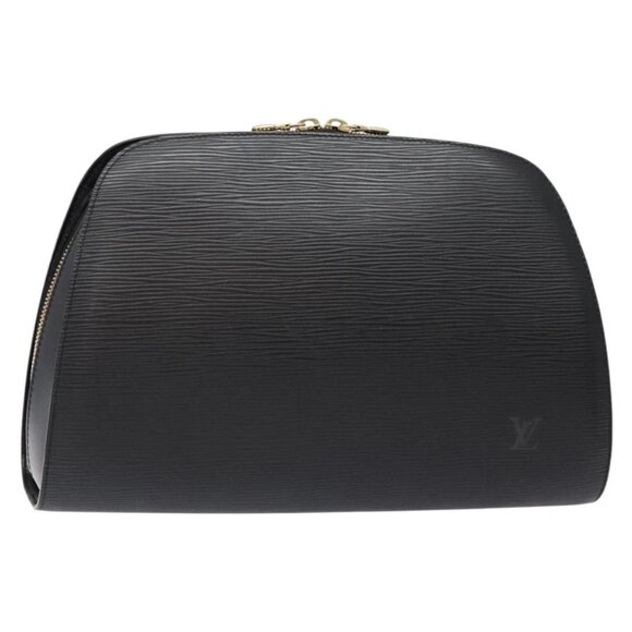 LOUIS VUITTON Epi Dauphine GM Cosmetic Pouch Black M48432 LV Auth fm4826 - Picture 1 of 15